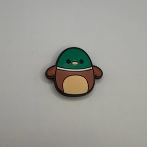 Avery The Mallard Duck Squishmallow Green & Brown Croc Charm
